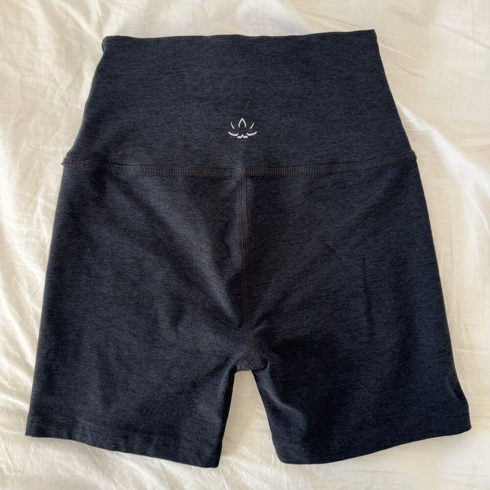 Beyond Yoga Spacedye Keep Pace 5" Biker Short, black, small